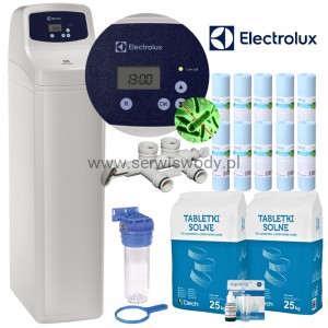 ELECTROLUX24L-SET, ZMIĘKCZACZ WODY, UP-FLOW, BY-PASS, SUCHY ZBIORNIK, 5 LAT GWARANCJI. 