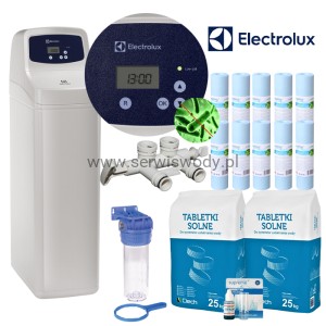 ELECTROLUX17L-SET, ZMIĘKCZACZ WODY, UP-FLOW, BY-PASS, SUCHY ZBIORNIK, 5 LAT GWARANCJI. 